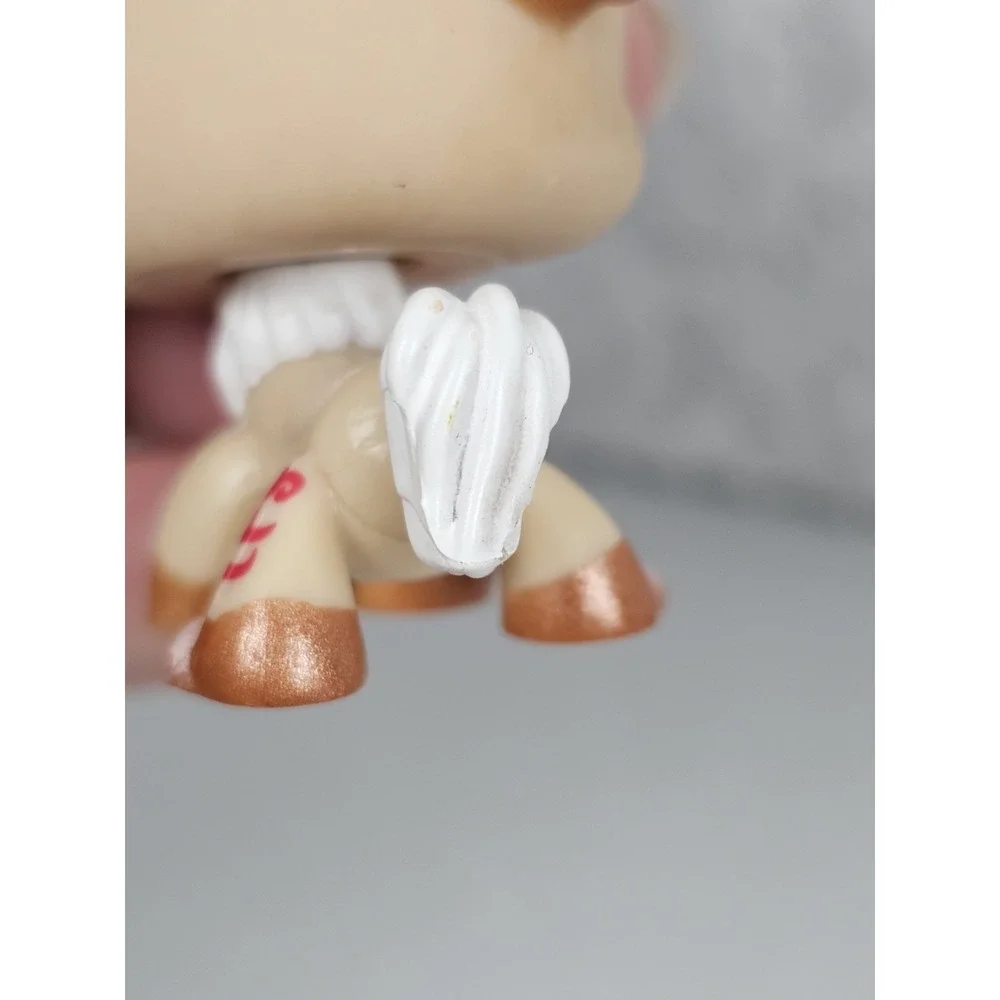 Littlest Pet Shop LPS #1082 Brown White Shimmer Chihuahua Journal Dog, Blue Eyes